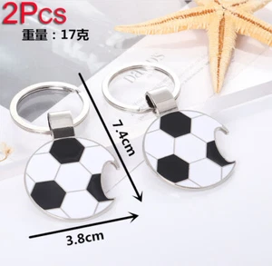 Universal Key Ring Keychain Auto Car Keyring Metal Football Beer Bottle Opener - Picture 1 of 4