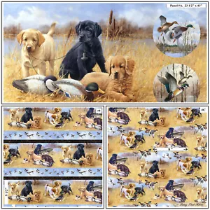 NORTHCOTT, FAITHFUL FRIENDS, NATURESCAPES, LABRADOR RETRIEVERS, PUPPIES FABRICS - Picture 1 of 5