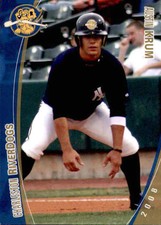 2008 Charleston Riverdogs Grandstand #14 Austin Krum Grand Prairie Texas TX Card