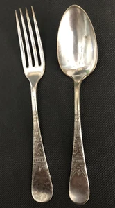 Vintage 1847 Rogers Bros-A1 Lorne Silverplate Set 1 Spoon & 1 Fork Alice (1878) - Picture 1 of 7
