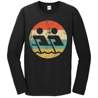 Men's Rowing Shirt - Retro Crew Long Sleeve T-Shirt - Crew Coach Gift - Image 1 of 2