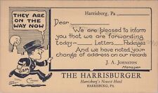 Harrisburg, PA - Harrisburger Hotel - Vintage Pennsylvania Comic Postcard
