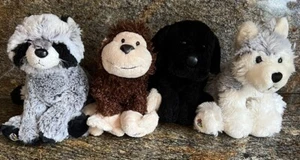 WEBKINZ GANZ Husky, Raccoon, Monkey, BlackLab Stuffed Animals, ONE PER PURCHASE - Picture 1 of 11