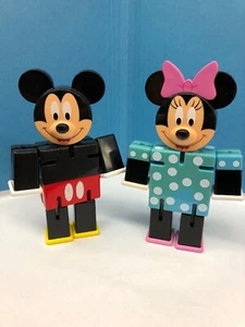 DISNEY MICKEY & MINNIE BLOQUE POSABLE FIGURA BANDA ELÁSTICA POSICIÓN POSES - Imagen 1 de 6