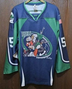 Blau & grün Kensington Valley REBELS Hockey Trikot Herren klein - Bild 1 von 2
