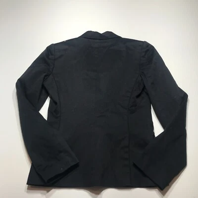 Chaqueta Blazer Calvin Klein Mujer Talla 2 Negra Elastizada Carrera Essentials Forrada Foto 1 de 4