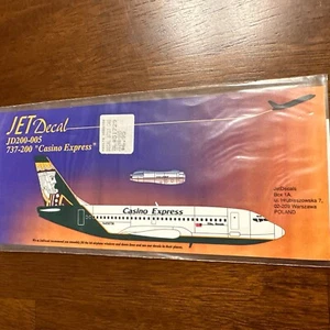 Decalcomania Jet 200-005 scala 1/200 Boeing 737-200 Casino Express - Foto 1 di 3