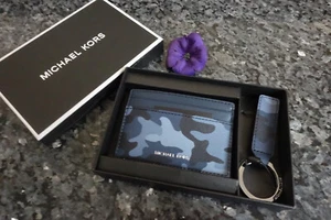 Michael Kors wallet & key chain admiral mlti gifting new in box - Picture 1 of 5