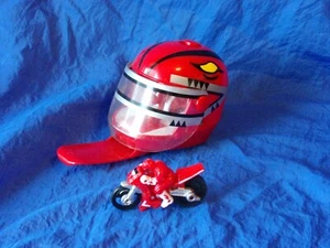 POWER RANGERS HELMET RACERS Red Jason Motorcycle Pull Toy Marchon Vintage 1994 - Picture 1 of 7