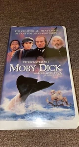 Patrick Stewart and Gregory Peck Moby Dick VHS 96524 Hallmark Home Entertainment - Picture 1 of 4