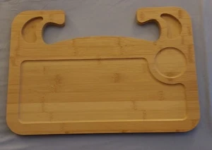 Car Steering Wheel Desk | Food Table for Car Steering Wheel Bamboo - Zdjęcie 1 z 2