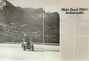 1971 Moto Guzzi 750 Ambassador 8pg Motorcycle Test Article - Picture 1 of 1