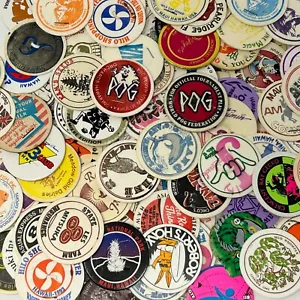 Hawaii Milk Caps Pogs Vintage 90s Hawaiian Game Pieces 1993 - You Pick Pogs - Picture 1 of 287