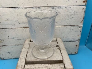 Vintage Gillinder & Sons? 5" Stippled Star Design Vase/Dessert Dish/Spooner, … - Picture 1 of 5