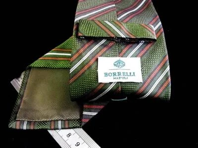 LUIGI BORRELLI Made in Italy Napoli Silk Mens Tie Necktie Luxury Multicolor #79 Foto 1 de 2