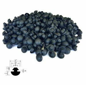 Lote de 25 pies de parachoques de goma push-in agarre apretado tapones de vástago/tapones de agujero - 1/2"  - Imagen 1 de 3