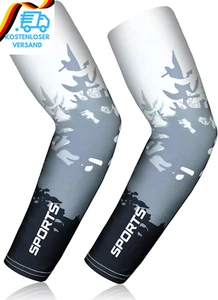 Flintronic Arm Sleeves,Unisex Wärmer Uv-Schutz Ärmel UPF 50, Rutschfest Kühlung - Bild 1 von 12