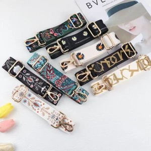 Wide Adjustable Handbag Belt Nylon Colored Shoulder Bag Strap Bag Strap - Picture 1 of 24