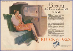 Vintage 1927 BUICK Automobile Motor Car Hayden Hayden Art 1920's Print Ad - Picture 1 of 1