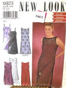 New Look Sewing Pattern 6923 Overlay Dress Strap SunDress Sizes 6-16 - Picture 1 of 5
