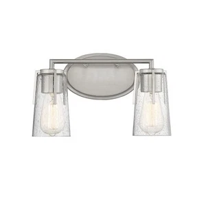 Savoy House Sacremento 2-Light Bathroom Vanity Light, Satin Nickel - 8-7045-2-SN - Picture 1 of 1