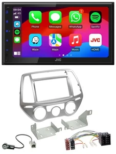 JVC Bluetooth 2DIN MP3 DAB USB Autoradio für Hyundai i20 12-14 man. Klima - Bild 1 von 10