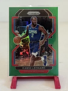 2021 Panini Prizm #71 Kawhi Leonard Green Prizm Refractor - Picture 1 of 2