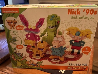 Juego de construcción de ladrillos Nickelodeon años 90 ~ 833 piezas ~ NUEVO Foto 1 de 4