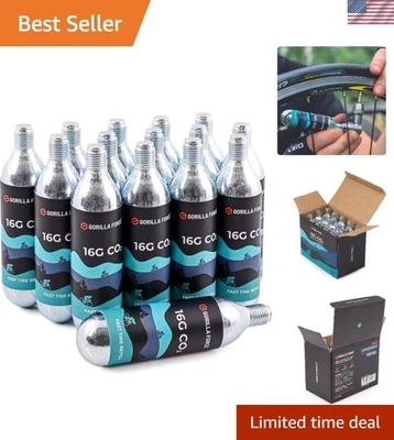 16g CO2 Cartridges for Bike Inflators - Quick Inflation, Eco-Friendly (15-Pack) - Image 1 of 4