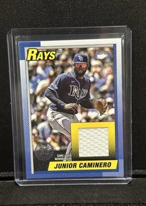 2025 Topps Update Junior Caminero 1990 Topps Baseball Relic #90RU-JCA Game Used - Bild 1 von 4