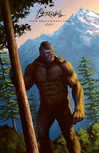 Bigfoot Poster - Illustration signiert von Claudio Bergamin - Bild 1 von 3