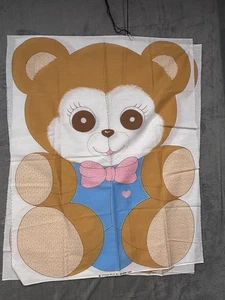 Spring Mills Inc Giant Teddy Bear Fabric Panel Vintage 7639 4739 Material Sewing - Picture 1 of 8
