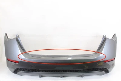 2020 - 2023 NISSAN SENTRA REAR BUMPER ASSEMBLY W/PARK ASSIST GRAY_KAD OEM !NOTE! - Image 1 of 4