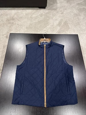 Vintage 90s Polo Ralph Lauren Quilted Hunting Outdoors Suede Trim Vest Sz XL - Image 1 of 4