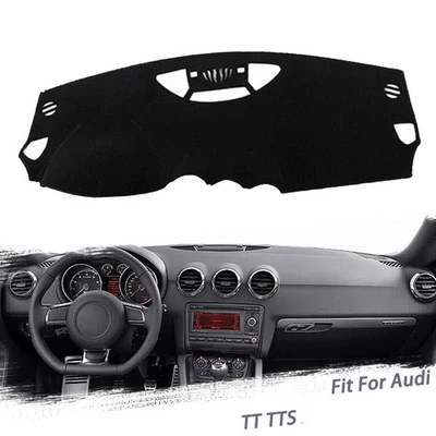 For Audi TT 2008-2015 black Car Dashboard Cover Dashmat Dash Anti-Glare Mat Pad - Image 1 of 4
