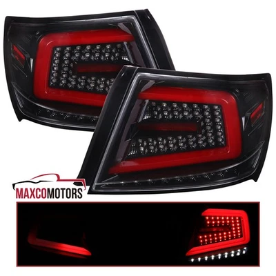 Jet Black Tail Lights Fits 2008-2014 Subaru Impreza WRX STI LED Sequential Bar - Image 1 of 4