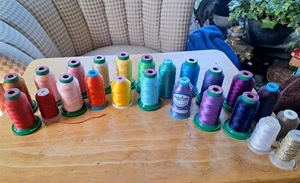 Isacord Embroidery Thread Lot With Other Brands - Picture 1 of 15