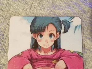 Bulma Dragon Ball Z Super Waifu Anime Card ACG Goddess Holo Double Sided - Picture 1 of 2