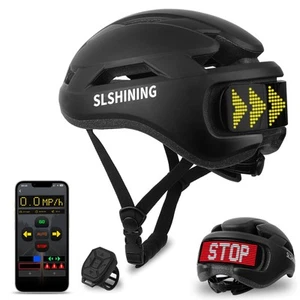 Bike Helmet, Bicycle Helmet with Light, 360° High Visibility LED Display with... - Picture 1 of 6