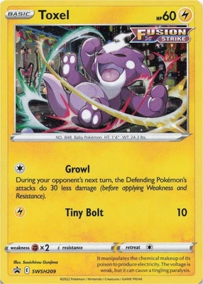 Pokemon - Toxel #SWSH209 - SWSH: Sword & Shield Promo Cards Holo - Image 1 of 2