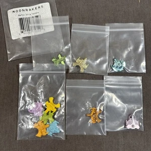 Fichas de barco de metal y plástico Moonrakers 5 piezas cada una - Imagen 1 de 8