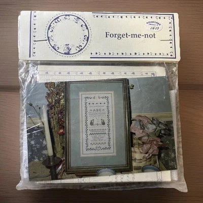 De Colección Country Años 90 Punto de Cruz Kit FORGET ME NOT Sampler Pastores Bush SELLADO NUEVO Foto 1 de 4
