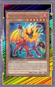 Mantikor Chimeric Flame CBLZ-FR082 Winged Beast Fire Effect Level 6 YGO - Picture 1 of 1