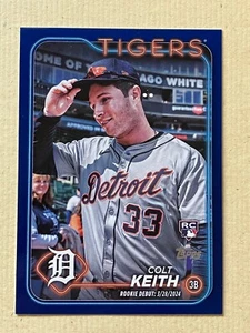 Aggiornamento Topps 2024 Royal Blue Colt Keith RC Detroit Tigers Rookie Debutto - Foto 1 di 1