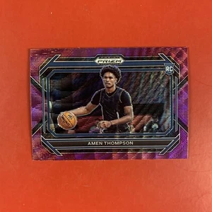 2023 Panini Prizm Draft Picks Purple Wave Prizm ~ Amen Thompson #4 ~ Rockets RC - Picture 1 of 2