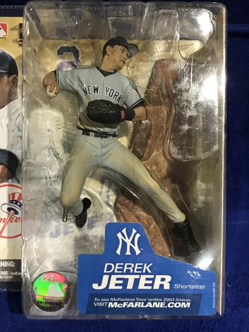 DEREK JETER McFARLANE MLB NY YANKEES GREY JERSEY 2003 LINEUP ACTION FIGURE SER 5 Cover