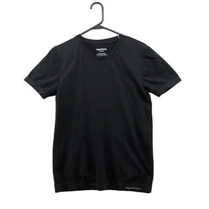 Organic Basics Active T Shirt Mens S-M Black Short Sleeve Nylon Hiking Biking - Picture 1 of 10