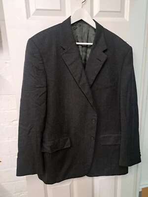 Chaqueta Blazer Chester Barrie Cashmere Reino Unido 46 Gris Lana Savile Row Londres  Foto 1 de 4