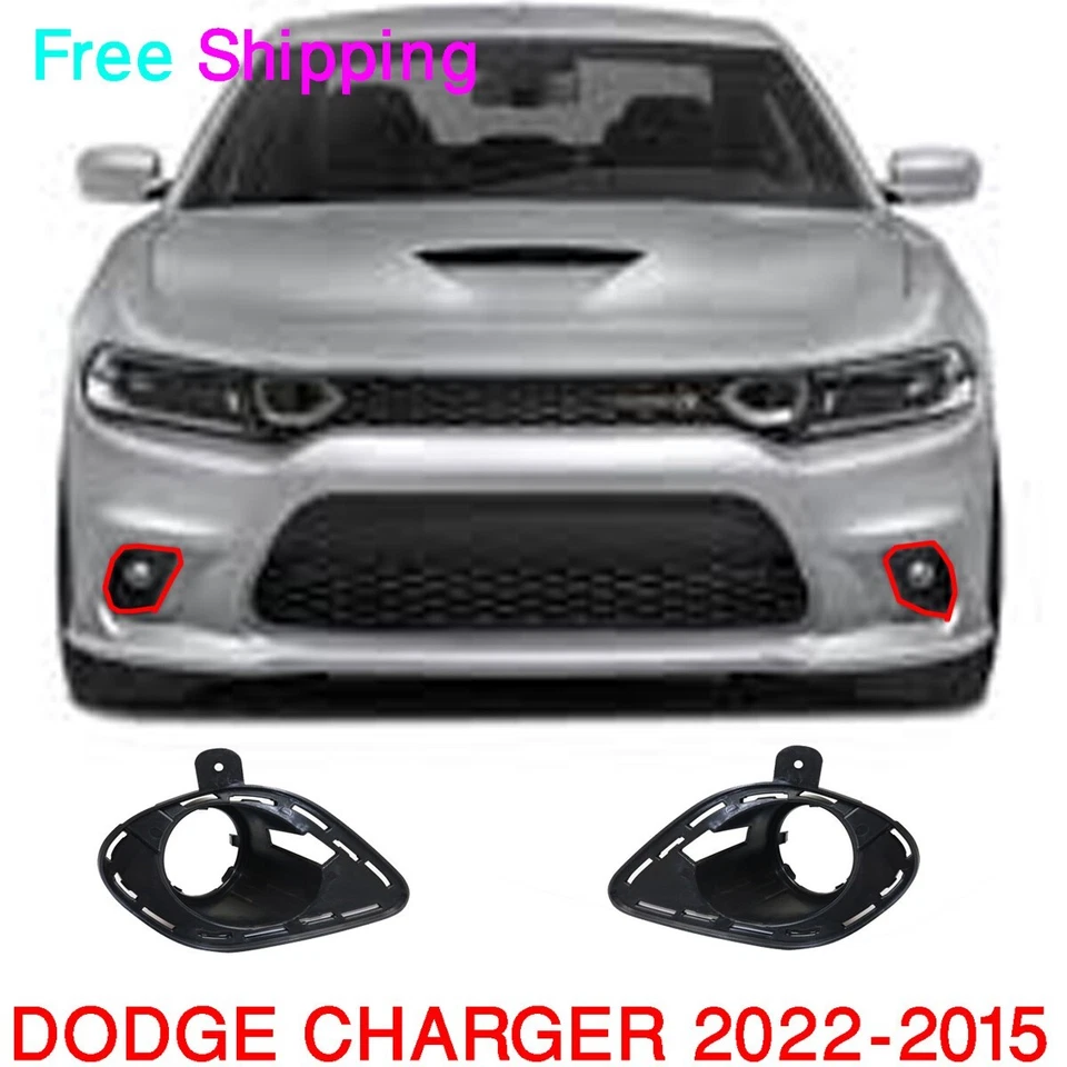 For 2015-2022 Dodge Charger New Fog Light Bracket Front Left & Right Set of 2 Foto 1 de 4