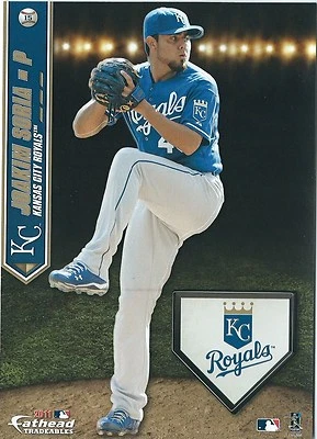 JOAKIM SORIA KANSAS CITY ROYALS FATHEAD TRADEABLES REMOVABLE STICKER 2011 #15 - Image 1 of 3
